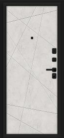 Входная Дверь Bravo Граффити-5/SBlack Slate Art/Look Art 960x2050мм Левое Открывание / Браво.