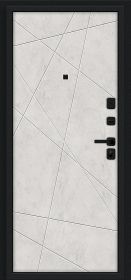 Входная Дверь Bravo Граффити-5/SBlack Букле Черное/Look ArtArt 960x2050мм Левое Открывание / Браво.