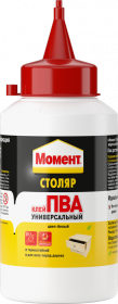 Клей Момент Столяр ПВА Универсальный 0.25кг Термостойкий для Всех Пород Дерева.