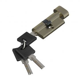 Цилиндр Симметричный Bravo AРF-60-30/30 AB Бронза для Межкомнатных Дверей / Браво.