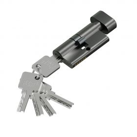 Цилиндр Симметричный Bravo FAB-6.3S 56(28/28) SGraphite для Межкомнатных Дверей / Браво.