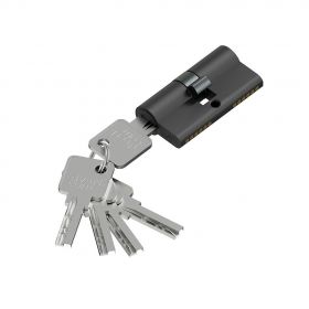 Цилиндр Симметричный Bravo KAB-6.3S 56(28/28) SBlack для Межкомнатных Дверей / Браво.