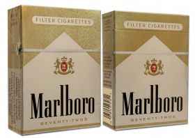 Сигареты - Marlboro Lights (золото) 75мм. USA. 2005-2008гг. Оригинал verified