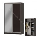 Шкаф-купе "Мираж 13.1" 2-х дверный с зеркалом Венге