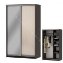 Шкаф-купе "Мираж 13.1" 2-х дверный с зеркалом Венге/Млечный дуб