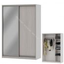 Шкаф-купе "Мираж 15.1" 2-х дверный с зеркалом Ясень анкор светлый