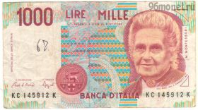 Италия 1000 лир 1990