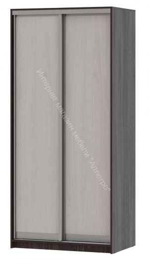 Шкаф-купе "Мираж 10.2" 2-х дверный Ясень анкор темный/Ясень анкор светлый