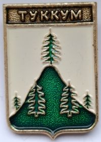 Значок герб Туккум