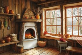 Фон стена "Масленица №6"