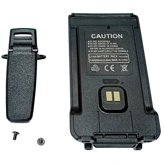 Аккумулятор для рации TYT TH-UV98 Li-ion 3200 мАч с type-c с клипсой и винтами