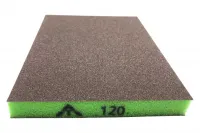 Шлифовальный блок Interforce 120х98х13мм, 2-х сторонний Р120 (Зелёный)