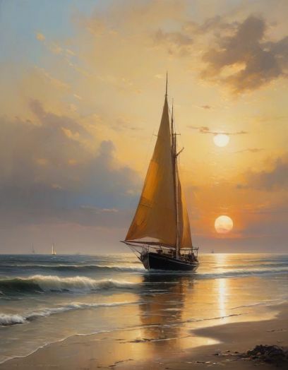 картина "Байкальский рассвет"