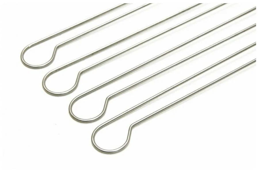 Шампур-спица двойной из пищевой нержавеющей стали 500х30х30 мм