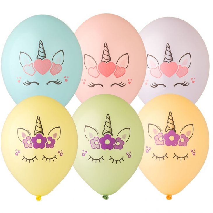 Шар (12''/30 см) голова единорога