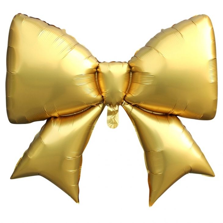 Фигура бант золотой сатин 99 см