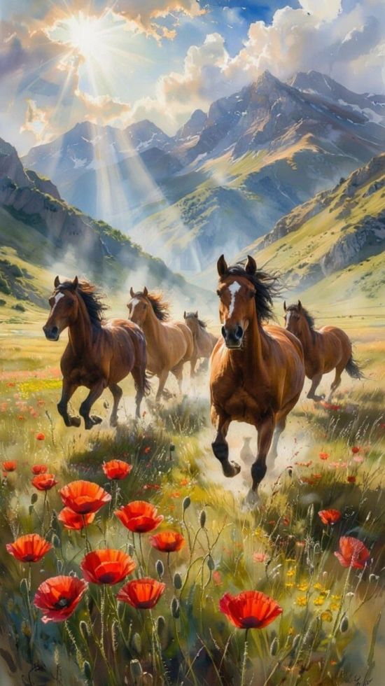 картина "Байкальский табун"