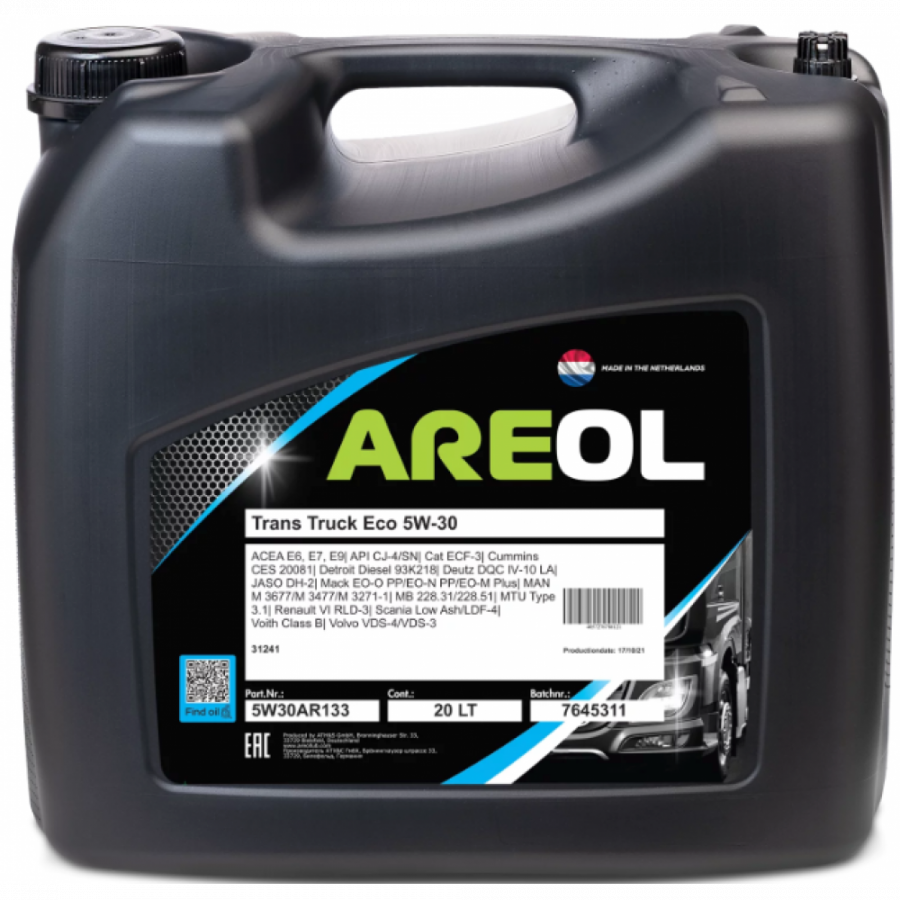 AREOL Trans Truck ECO 5W-30, 20л