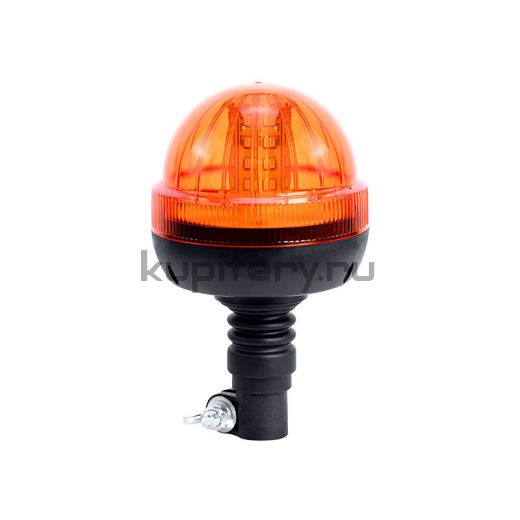 Маяк светодиодный 205 мм проблесковый желтый 20 Ватт на кронштейн DIN PM2224