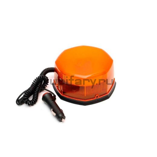 Желтый проблесковый маяк на магните 16W 12-24В 2 режима PM1741