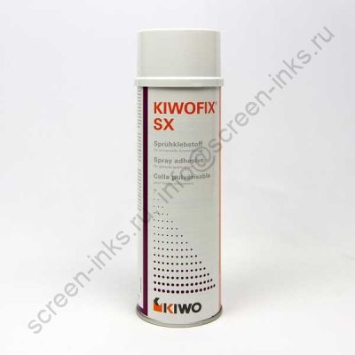 KIWOFIX  SX  Клей-аэрозоль для фиксации изделий на печатном столе. Флакон 500 мл