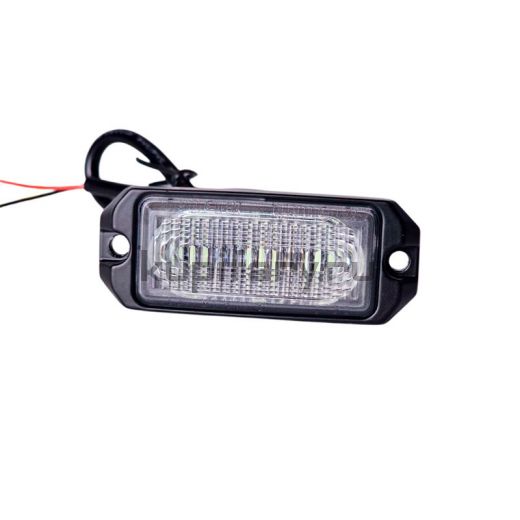 Светодиодная оранжевая фара-вспышка стробоскоп синий цвет 3 диода 12-24 Вольт 26 режимов PRO PM2229