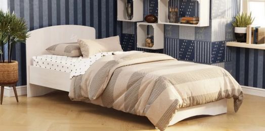 Кровать-2 одинарная (800*1900) Ясень анкор светлый