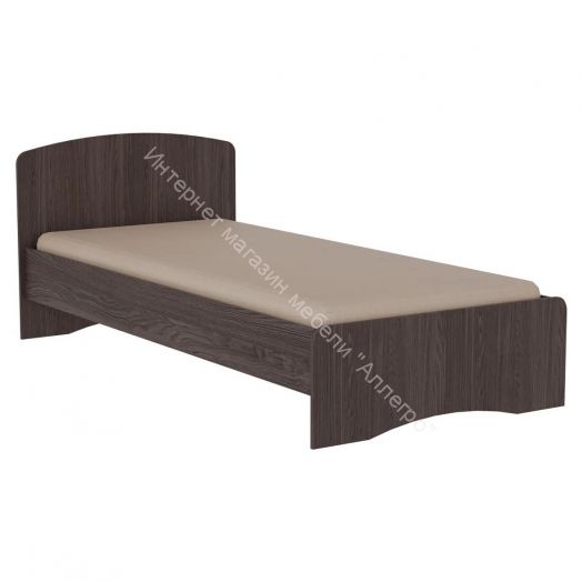 Кровать-2 одинарная (900*1900) Ясень анкор тёмный