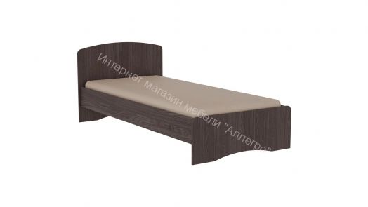 Кровать-2 одинарная (800*1900) Ясень анкор тёмный