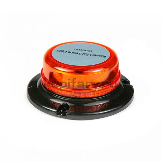 Маяк низкий профиль оранжевый 30 LED на магните 10-30 Вольт PM2255