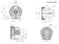 Компрессор низкого давления AML 0,75 кВт (HG410-75AS4)
