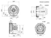 Компрессор низкого давления AML 1,1 кВт (HG410-11BS4)