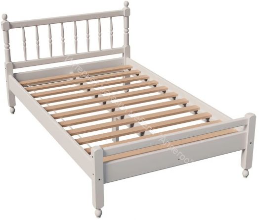 Кровать -10 двойная с фигурными спинками из массива 1200*2000 (Фант)