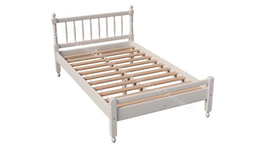 Кровать -10 двойная с фигурными спинками из массива 1200*2000 (Фант)