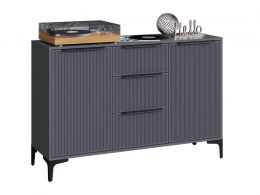 Кимберли Комод (ш1289*г403*в847мм) Графит/ Графит Софт