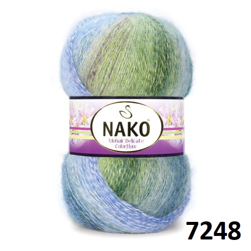 Пряжа MOHAIR DELICATE COLOR FLOW NAKO (NMDCF)