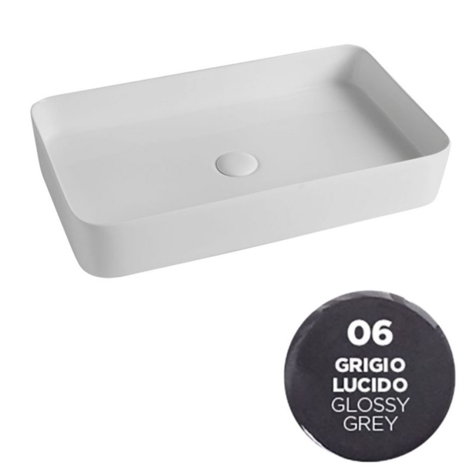 Раковина накладная Olympia Smash SMA42RE650 65x40x11 см ФОТО