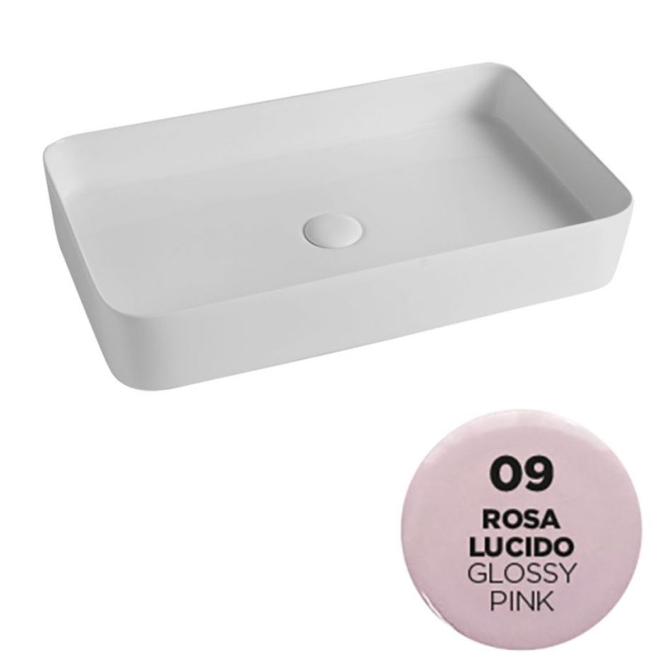 Раковина накладная Olympia Smash SMA42RE650 65x40x11 см ФОТО