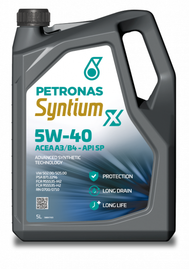 PETRONAS SYNTIUM X 5W-40 A3/B4, 5л