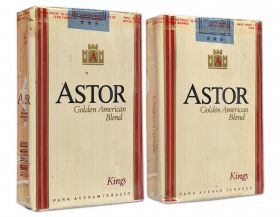 Сигареты - Astor. Golden American blend. 90-е годы. Оригинал verified
