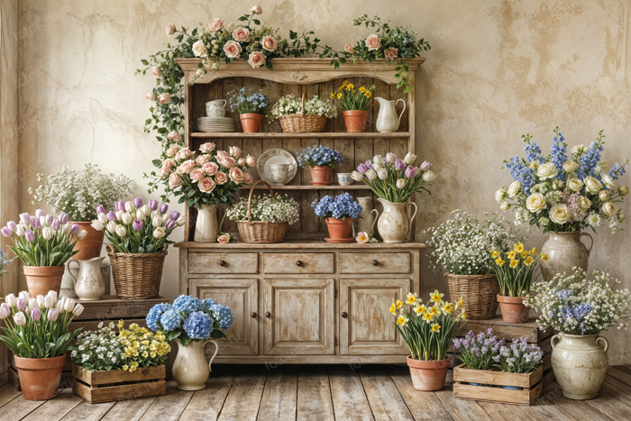 Фон стена "Summer wall №3"