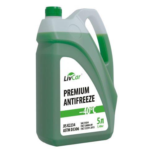 Livcar Premium JIS -40 Зелёный, 5л