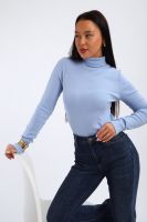 Водолазка женская с горлом теплая 32103 [голубой]