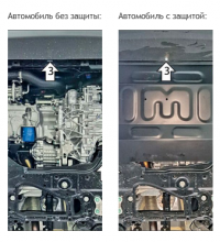 Защита картера и кпп, MOTODOR, сталь 2мм для Tenet T8