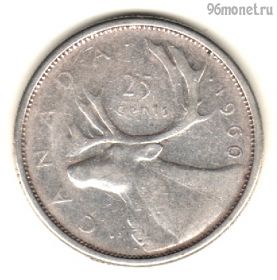 Канада 25 центов 1960