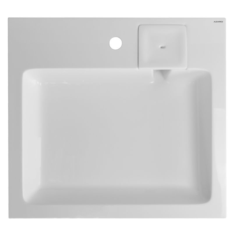 Раковина Azario Beta NEW 600х550х100 литьевой мрамор, белая CS00086605