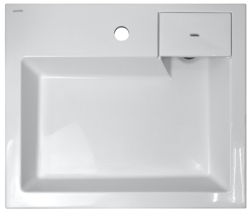 Раковина подвесная AZARIO Etna 600х500х110 литьевой мрамор, белая CS00078303