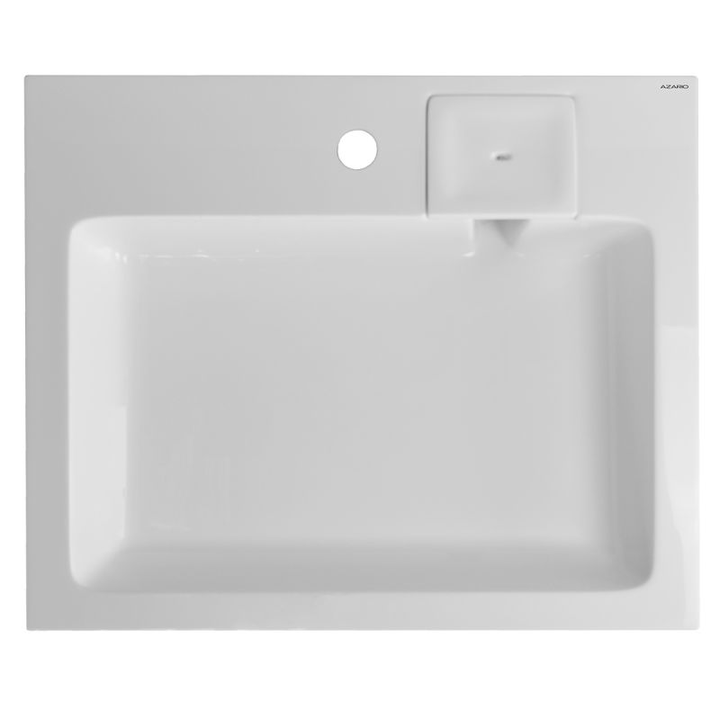 Раковина Azario Etna NEW 600х500х100 литьевой мрамор, белая CS00086607