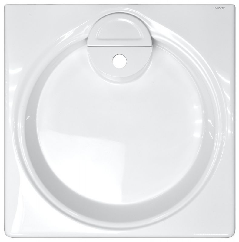 Раковина подвесная Azario Lindi 597х595х90 литьевой мрамор, белый CS00078504