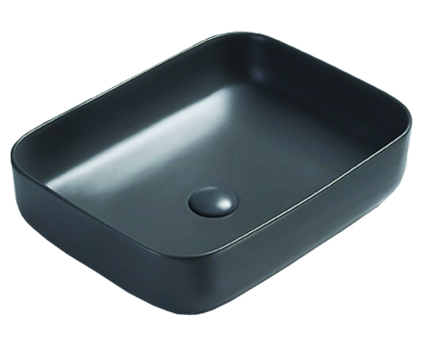 Раковина Azario накладная 500х390х130 тёмно-серый матовый AZ-78109MDH